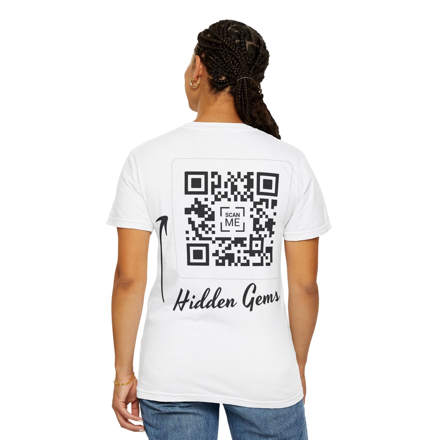 QR Code Unisex Softstyle T-Shirt - Show your social link