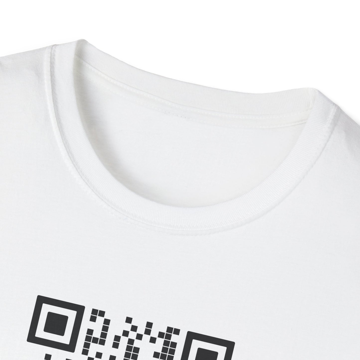 QR Code Unisex Softstyle T-Shirt - Show your social link