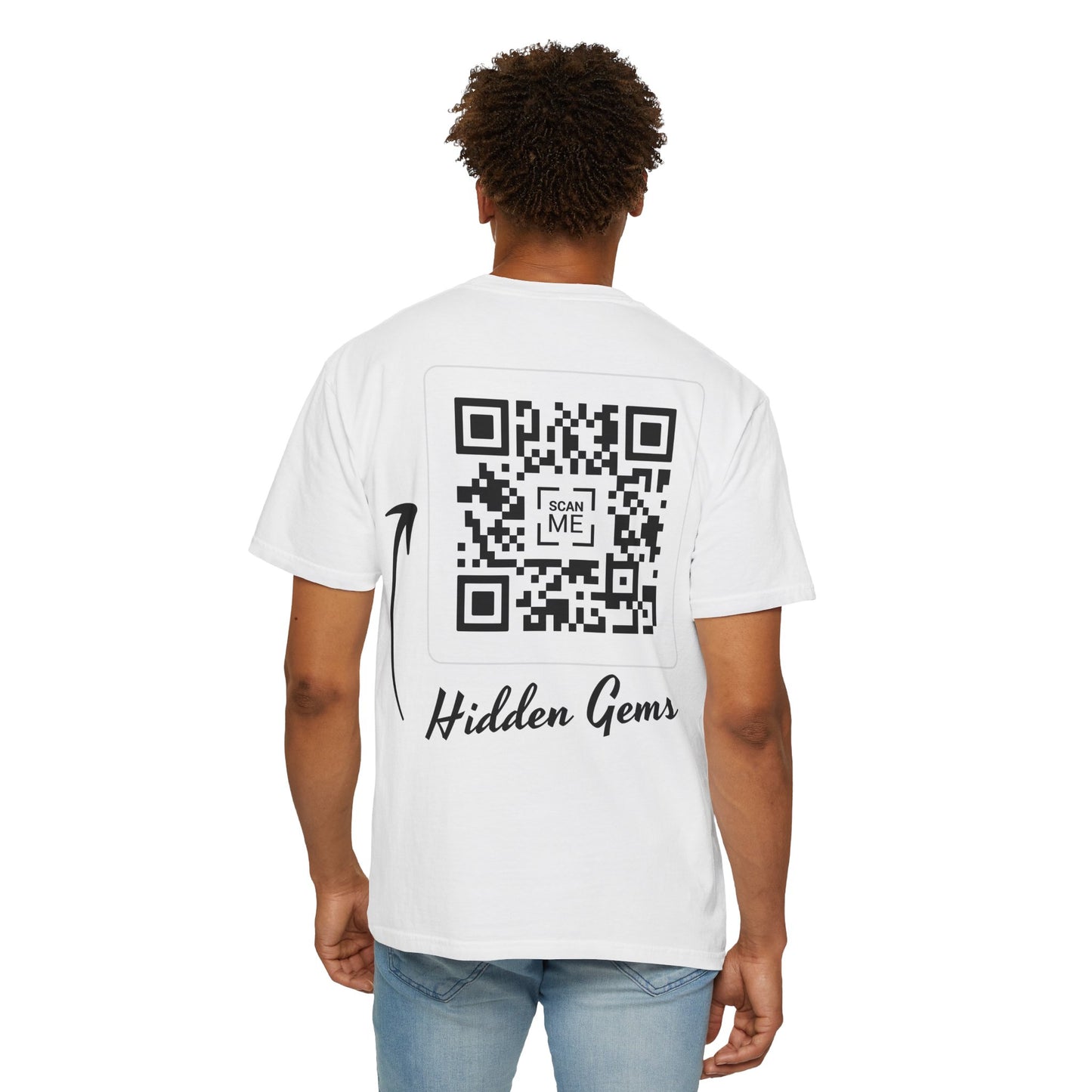 QR Code Unisex Softstyle T-Shirt - Show your social link