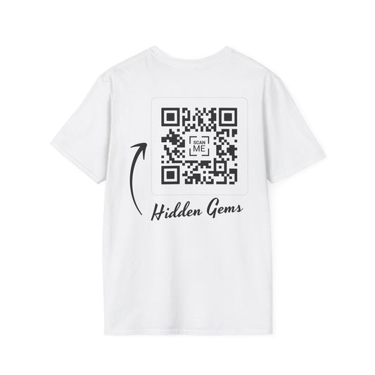 QR Code Unisex Softstyle T-Shirt - Show your social link